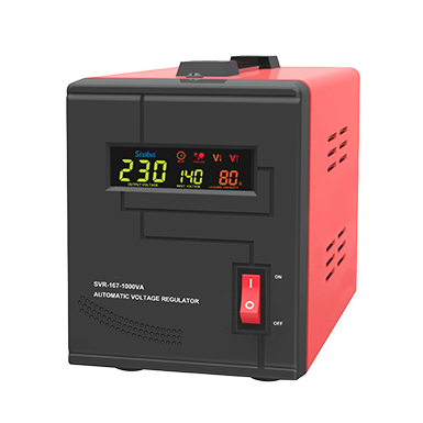 SVR-167 Series (0.5kVA-10kVA) Relay Type Voltage Stabilizers with Colorful Display