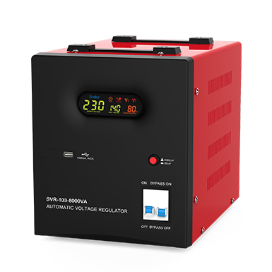 SVR-103 Series (0.5kVA-10kVA) Relay Type Voltage Stabilizers with Colorful Display